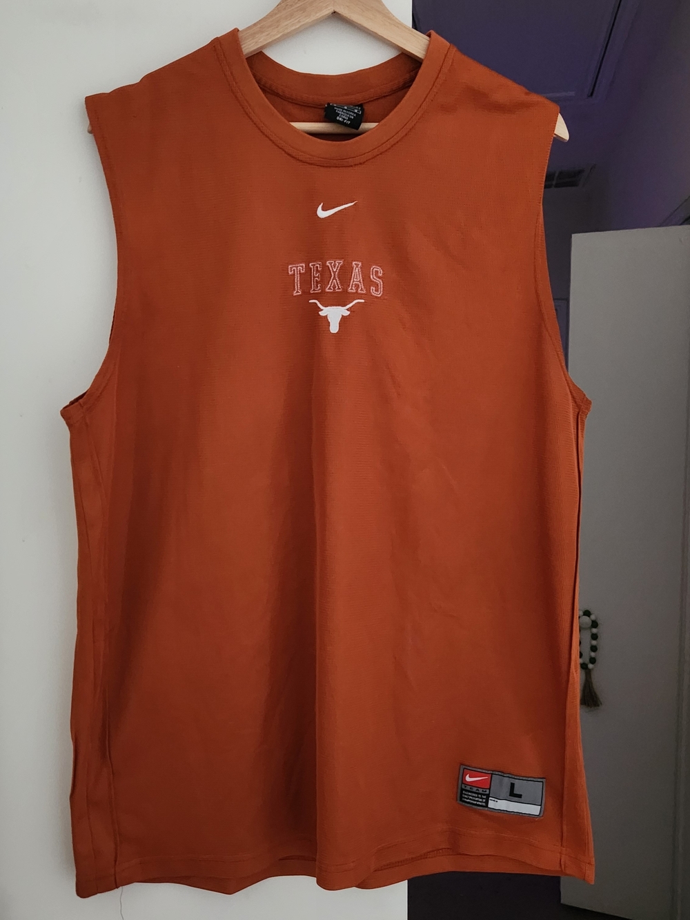 VINTAGE Nike Texas Longhorns Basketball Home Jersey Korea Team Adult Sz Lg SP-04